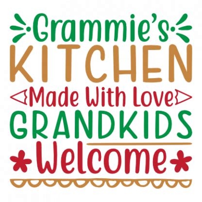 Download Free Grammie's Kitchen Home SVG Cut File for Cricut Machine